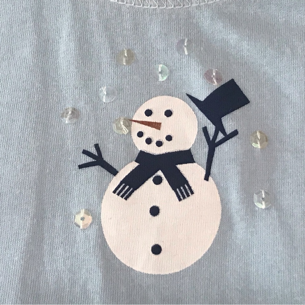 Amelia’s Collection 3 Pc Light Blue Snowman Pajama PJ Set Size Small